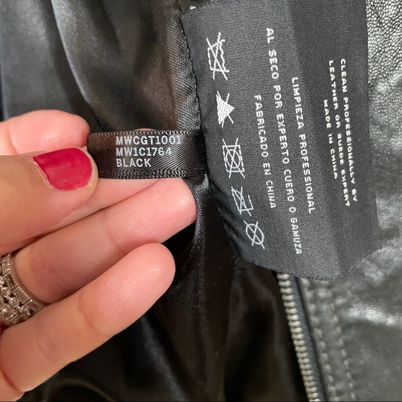 Marc New York  Leather Jacket Black L - Picture 9 of 11